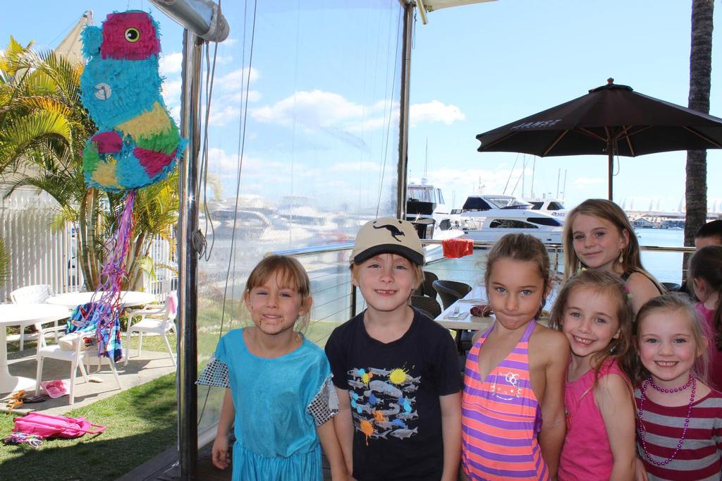 Pinata on the deck! Is there anything better? photo copyright Jeni Bone taken at  and featuring the  class
