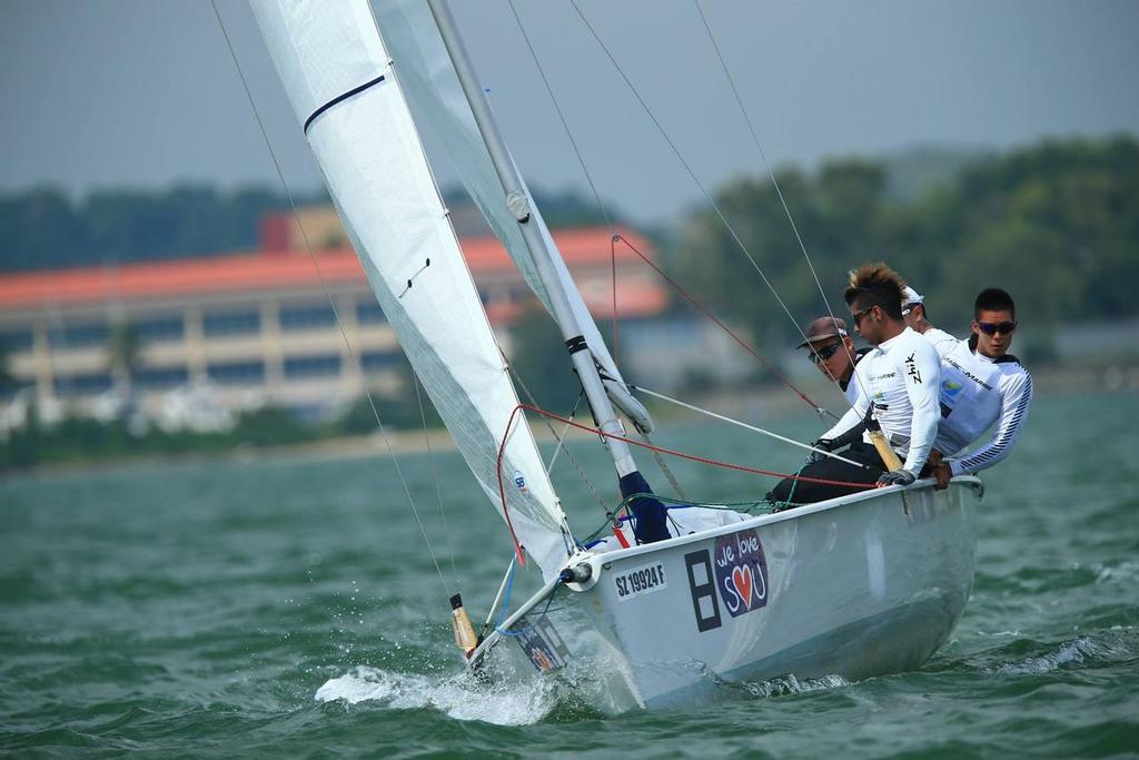 Justin Liu's SSF8 - 2nd SMU SB20 International Cup Champions - 17th SMU-RM Western Circuit Sailing Regatta photo copyright Howie Choo taken at  and featuring the  class