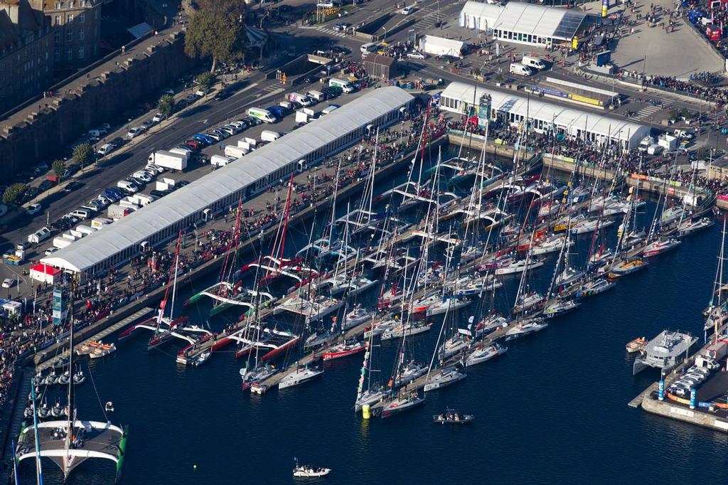 Le village de la Route du Rhum-Destination Guadeloupe 2014 - Saint Malo le 28/10/2014. © Alexis Courcoux