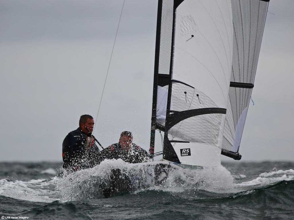 Volvo Noble Marine UK RS400 National Championships 2014 in Mounts Bay ©  LPB Aerial Imagery