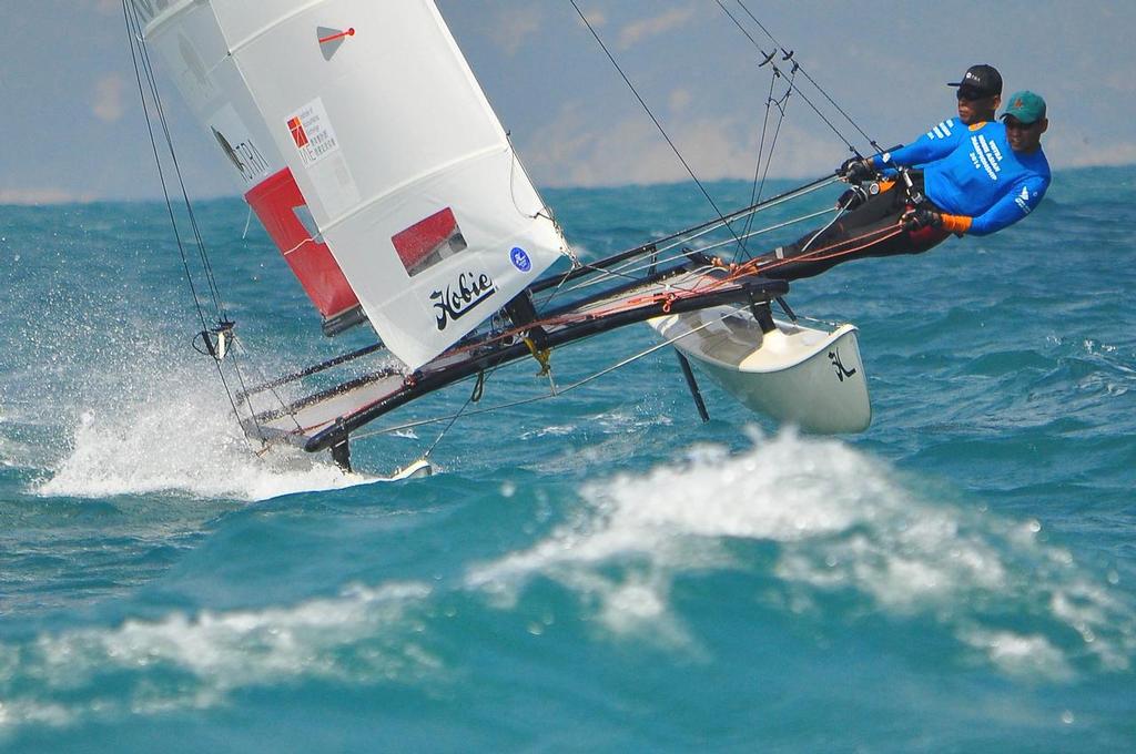 Damrongsak Vongtim claimed the Asian Championship title 2014 - VISTRA Hobie Asian Championship 2014 photo copyright Peter Kuoo taken at  and featuring the  class