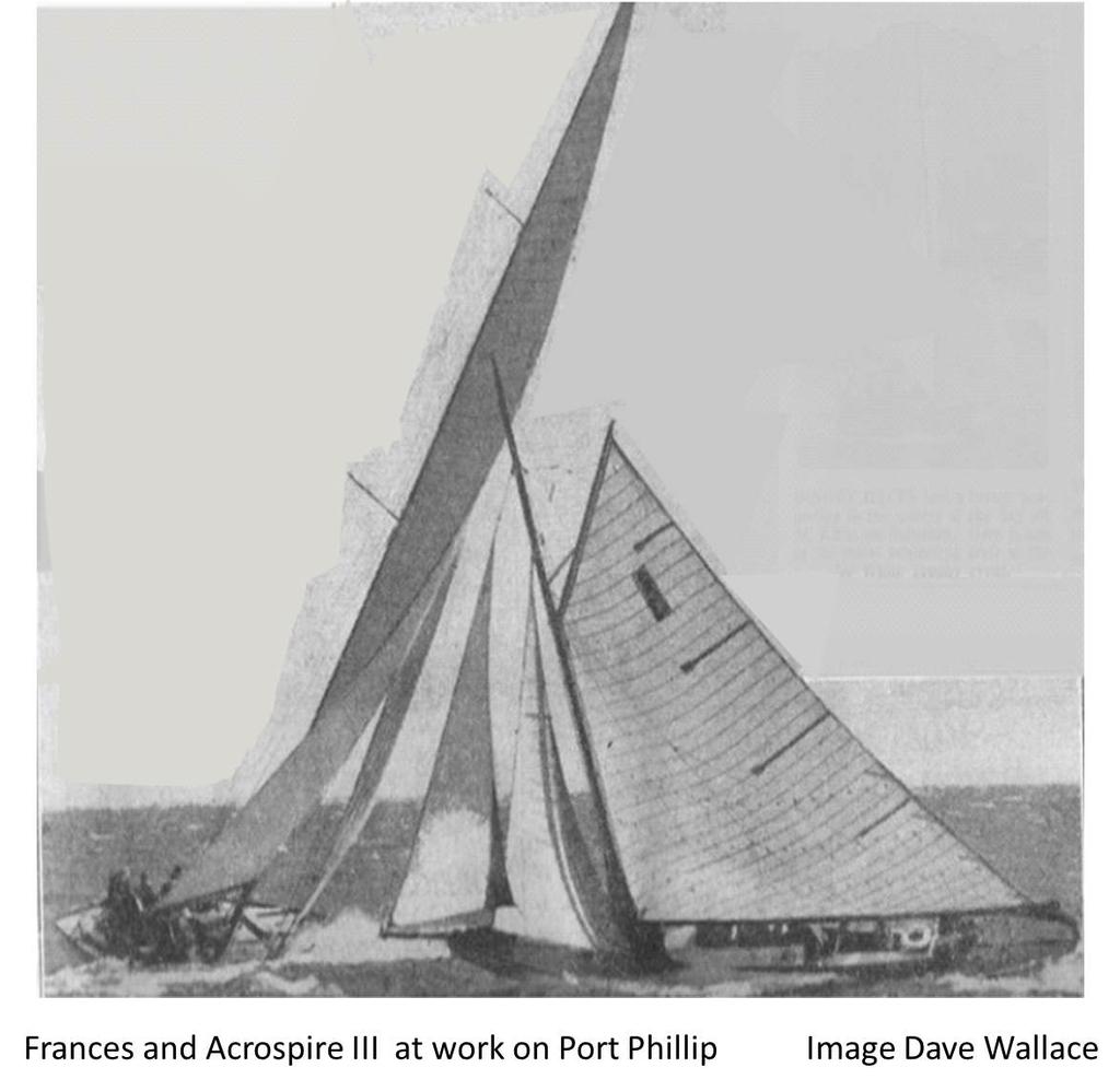Frances and Acrospire III on Port Phillip photo copyright Peter Costolloe taken at  and featuring the  class
