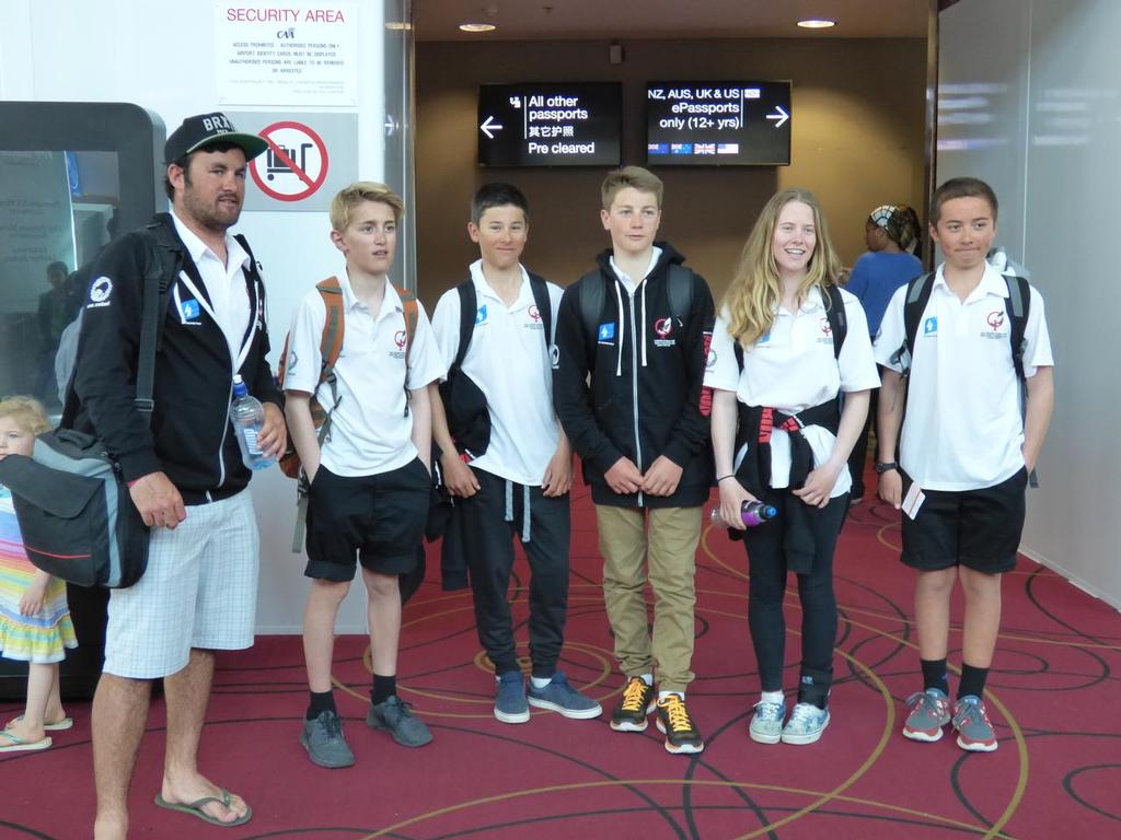 Team Departure - Optimist World Championship 2014 © John Jennings