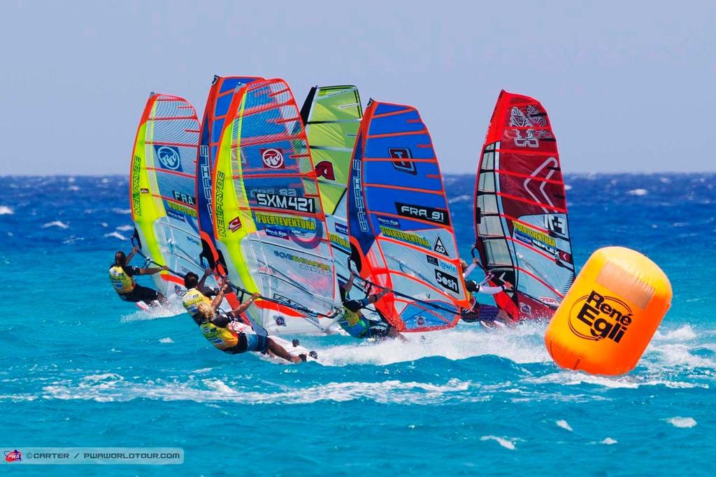 Albeau leads the-way - 2014 PWA Fuerteventura Grand Slam photo copyright  Carter/pwaworldtour.com http://www.pwaworldtour.com/ taken at  and featuring the  class