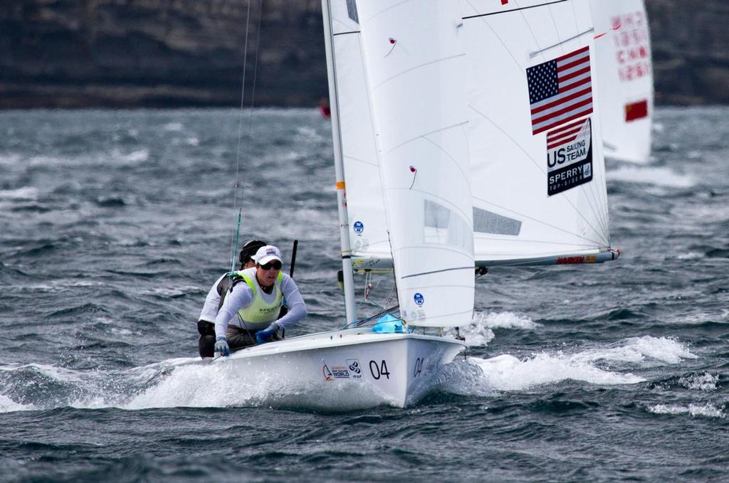 Anne HAEGER and Briana PROVANCHA (USA1712) - 2014 470 Men and Women World Championship photo copyright Nikos Alevromytis / Alen Photography http://www.alen.gr taken at  and featuring the  class