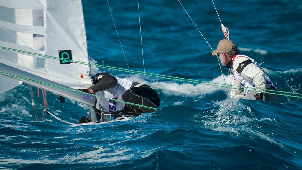 Augi Diaz and Arnis Baltins - SSL Final 2013 - Nassau, Bahamas - Day 4 - 7th december 2013 photo copyright  Marc Rouiller / Star Sailors League taken at  and featuring the  class