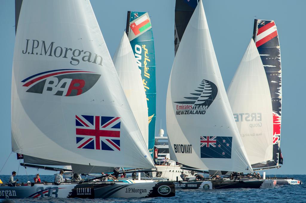 Emirates Team New Zealand,  Day three of the Extreme Sailing Series Regatta at Nice. 4/10/2014 © Chris Cameron/ETNZ http://www.chriscameron.co.nz