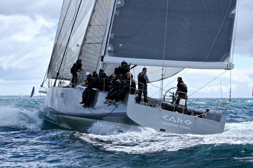 Caro, helmed by Doyle Sails' Mike Sanderson - PIC Coastal Classic 2014 photo copyright Richard Gladwell www.photosport.co.nz taken at  and featuring the  class