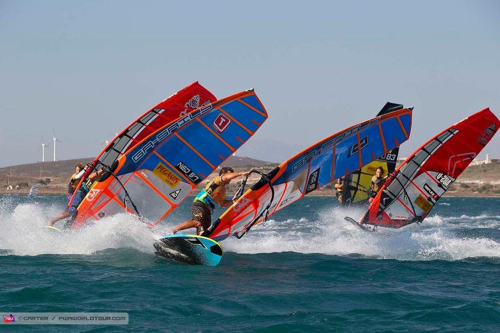 Cedric bordes - 2014 PWA Alacati World Cup - Day 1 photo copyright  Carter/pwaworldtour.com http://www.pwaworldtour.com/ taken at  and featuring the  class