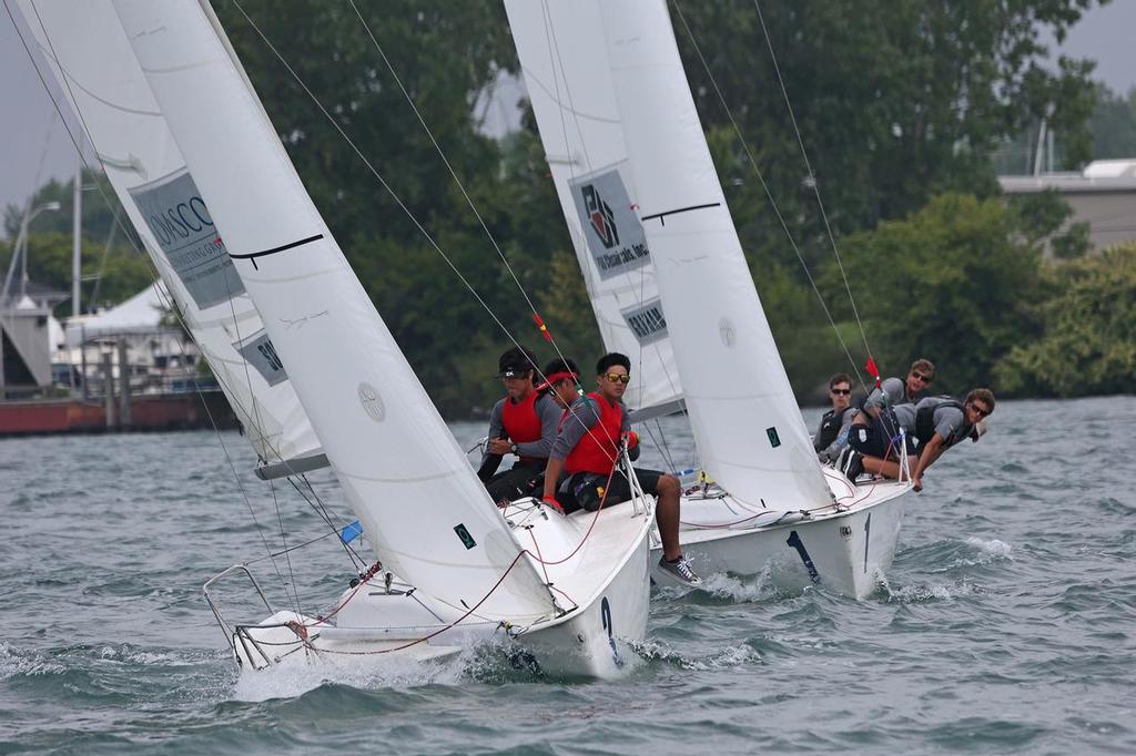 Maximillian Soh leads Matt Graham in Petit-Finals at Detroit Cup - Detroit Cup photo copyright Isao Toyoma taken at  and featuring the  class