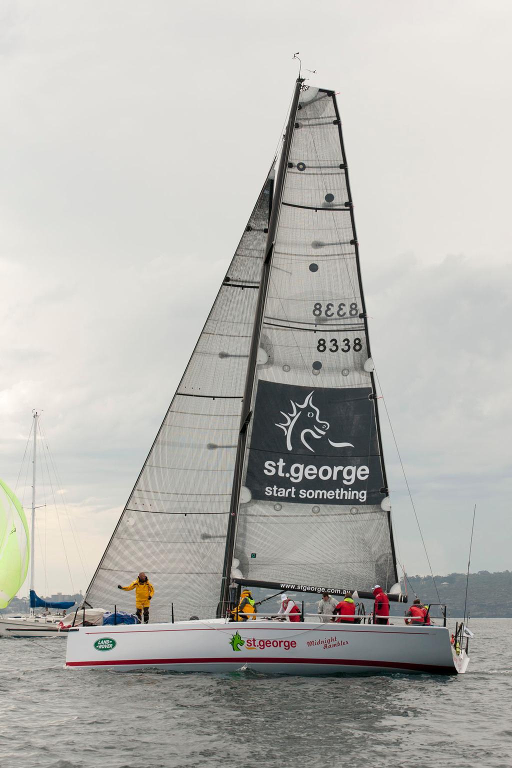 Ed Psaltis has his 18 year old son Ben onboard St George Midnight Rambler.  - Land Rover Sydney Gold Coast Yacht Race 2014 photo copyright Andrea Francolini http://www.afrancolini.com/ taken at  and featuring the  class