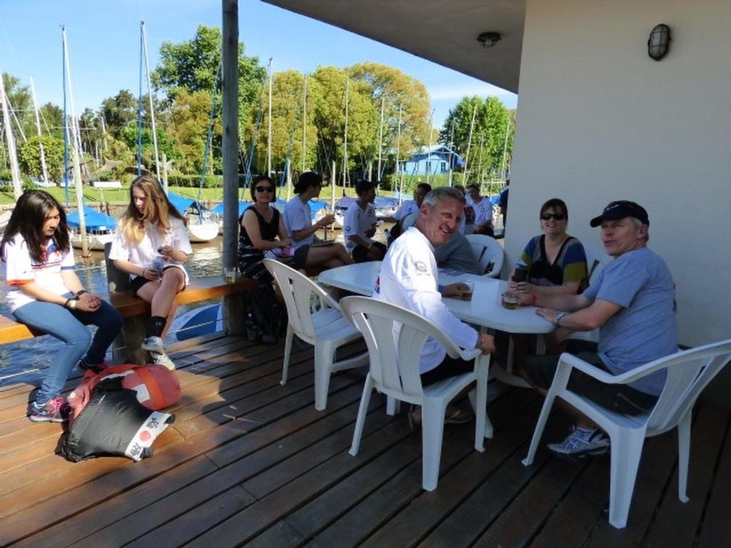 Hard day at the office - 2014 Optimist Worlds, Argentina photo copyright NZ Optimist Team taken at  and featuring the  class