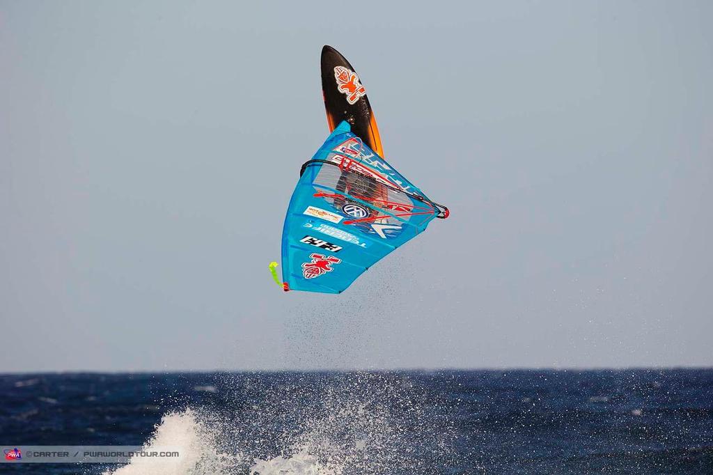 Iballa Takes off - 2014 PWA Tenerife World Cup, Day 1 photo copyright  Carter/pwaworldtour.com http://www.pwaworldtour.com/ taken at  and featuring the  class