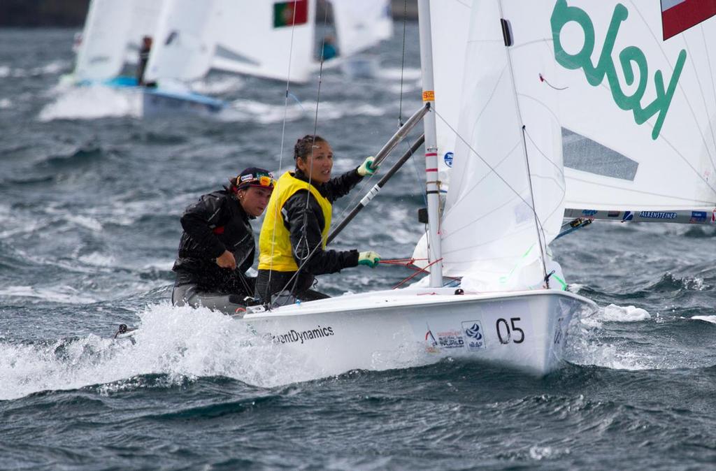 Lara VADLAU and Jolanta OGAR (AUT431) - 2014 470 Men and Women World Championship photo copyright Nikos Alevromytis / Alen Photography http://www.alen.gr taken at  and featuring the  class