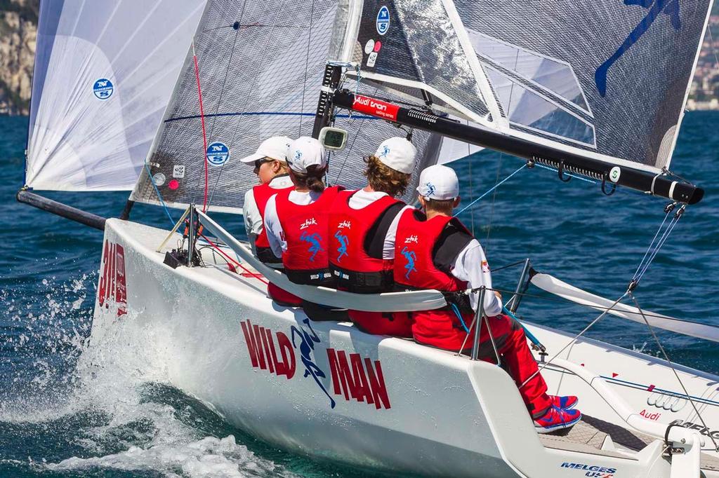 Liam Kilroy, Wildman - 2014 Audi Melges 20 World Championship - Day 1 photo copyright Stefano Gattini/ Studio Borlenghi http://www.carloborlenghi.com taken at  and featuring the  class