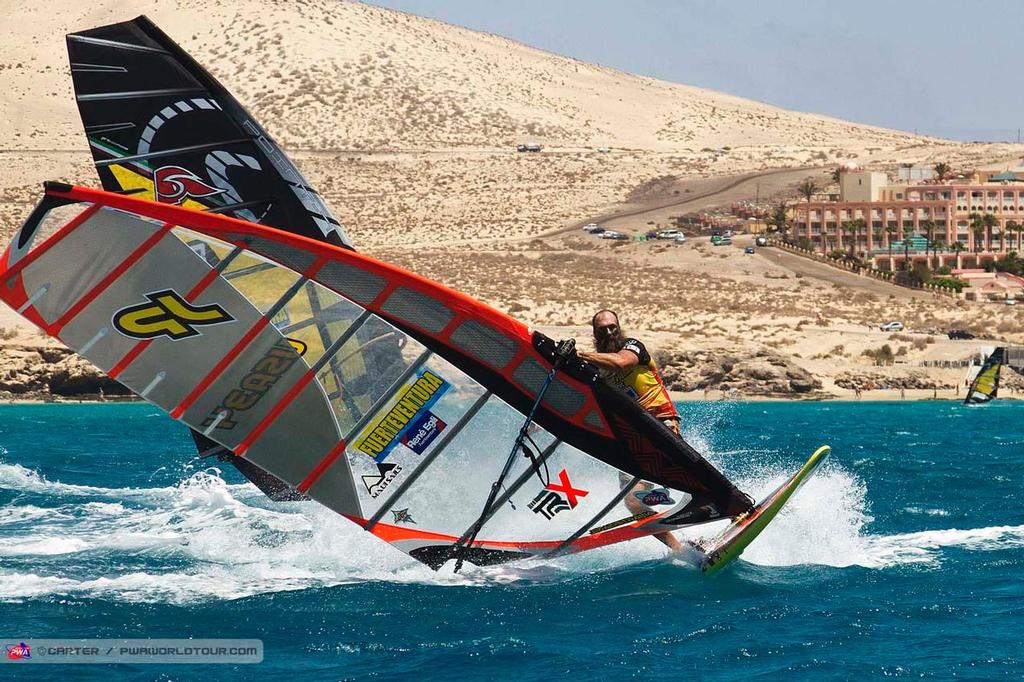 Micah Buzianis - 2014 PWA Fuerteventura Grand Slam photo copyright  Carter/pwaworldtour.com http://www.pwaworldtour.com/ taken at  and featuring the  class