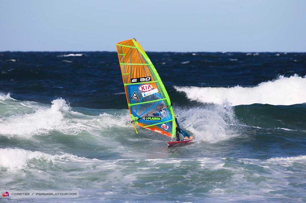 Mussolini turns - 2014 PWA Cold Hawaii World Cup photo copyright  Carter/pwaworldtour.com http://www.pwaworldtour.com/ taken at  and featuring the  class
