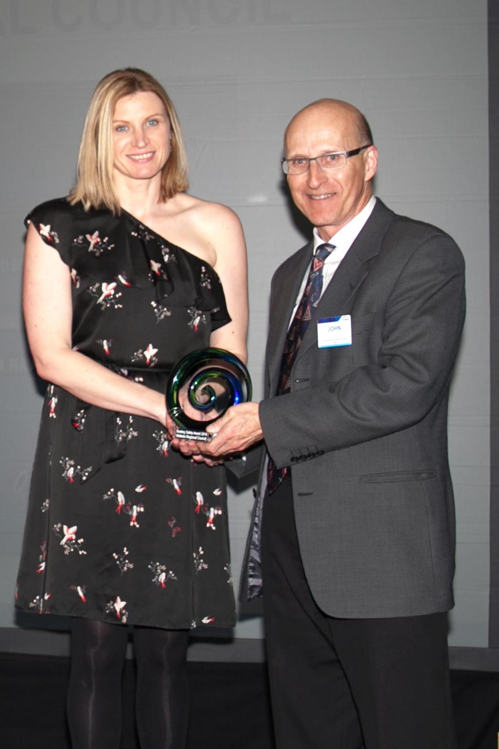 CBE&rsquo;s John Cowan presents the Boating Safety Award to Nicole Botherway photo copyright Joanne Glassford taken at  and featuring the  class