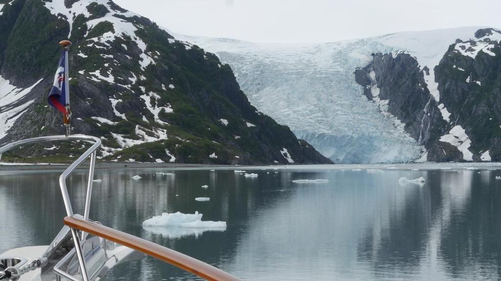 Prince William Sound has 150 glaciers, including 17 tidewater glaciers like this. photo copyright Tony Fleming taken at  and featuring the  class