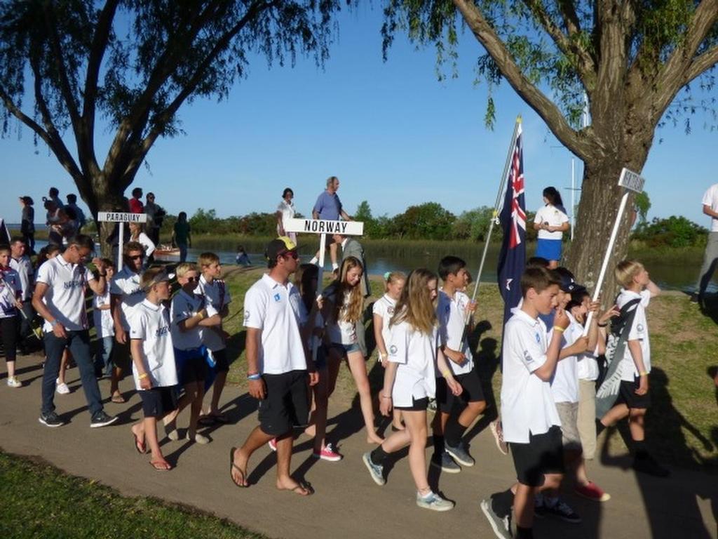 NZL Yachting Trust Optimst Team - Opening Ceremony, 2014 Worlds, Argentina © NZ Optimist Team