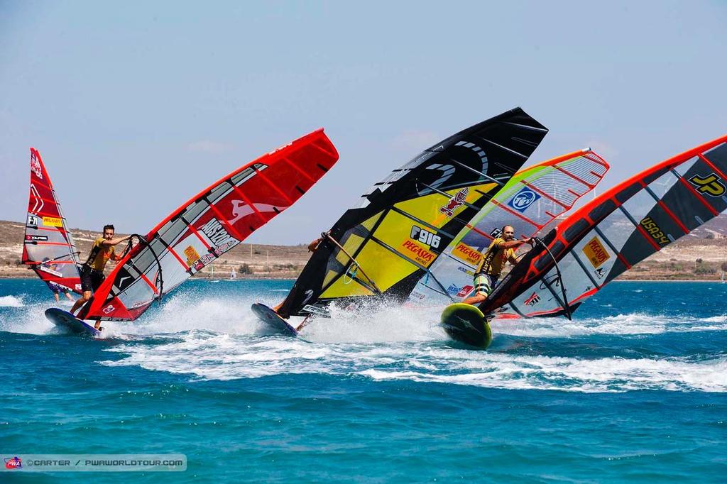 Pascal Tosseli takes third - 2014 PWA Alacati World Cup photo copyright  Carter/pwaworldtour.com http://www.pwaworldtour.com/ taken at  and featuring the  class
