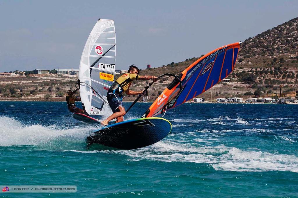 Ross Williams - 2014 PWA Alacati World Cup photo copyright  Carter/pwaworldtour.com http://www.pwaworldtour.com/ taken at  and featuring the  class