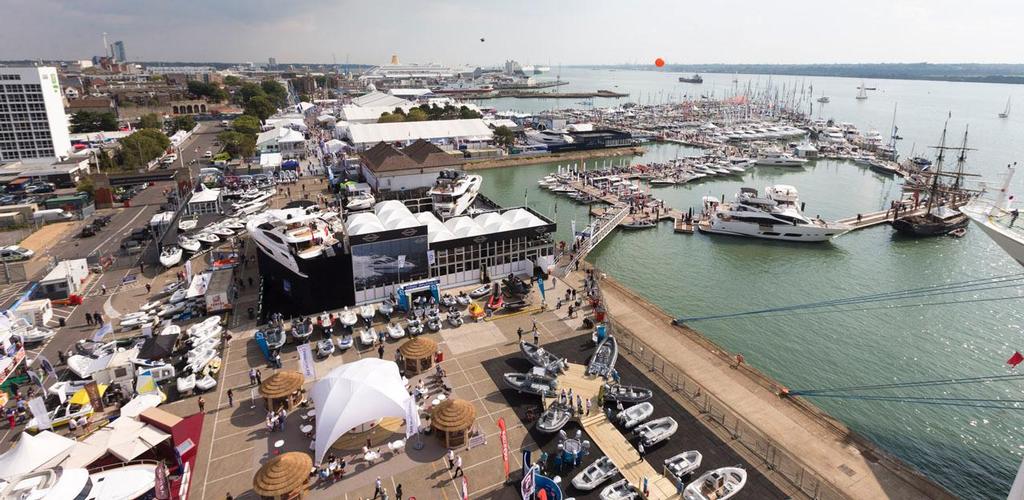 General View of the Marina on Press Day at the PSP Southampton Boat Show 2014. © onEdition http://www.onEdition.com