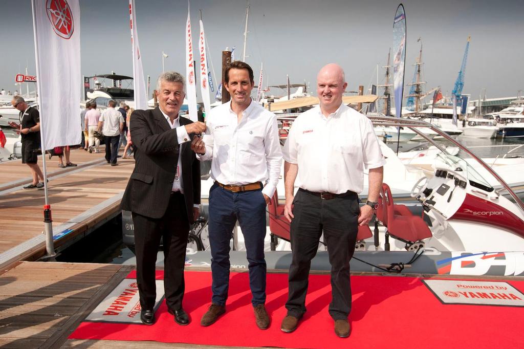 Sir Ben Ainslie, BAR Team Principal launches new partnership with Yamaha Motors UK at the PSP Southampton Boat Show 2014. © onEdition http://www.onEdition.com