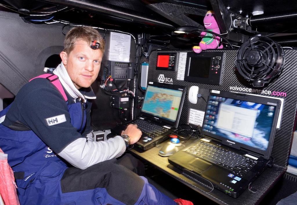 2014-15 Volvo Ocean Race - Aksel Magdahl responsible for coaching navigation strategy, weather routing and performance tactics for Team SCA. photo copyright Rick Tomlinson / Team SCA taken at  and featuring the  class