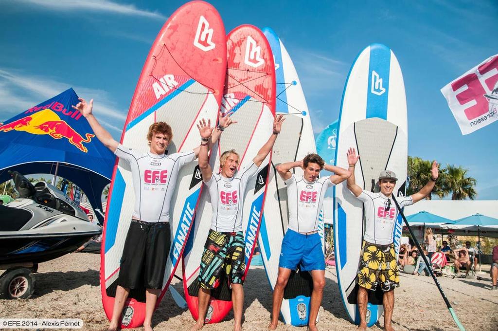 SUP race finalists - 2014 EFE photo copyright  Alexis Fernet http://www.efpt.net/ taken at  and featuring the  class