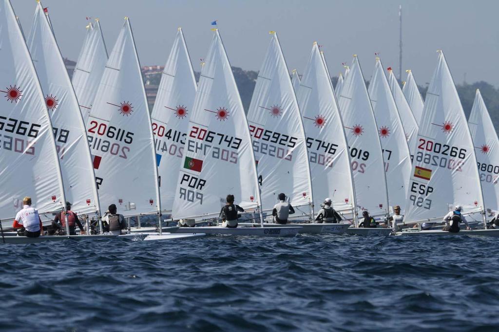 2014 ISAF Sailing World Championship, Santander - Laser fleet start photo copyright ISAF  taken at  and featuring the  class