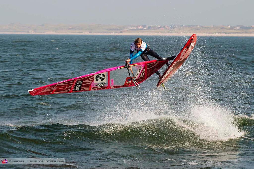 Scheffers shaka - 2014 Sylt PWA Super Grand Slam photo copyright  Carter/pwaworldtour.com http://www.pwaworldtour.com/ taken at  and featuring the  class