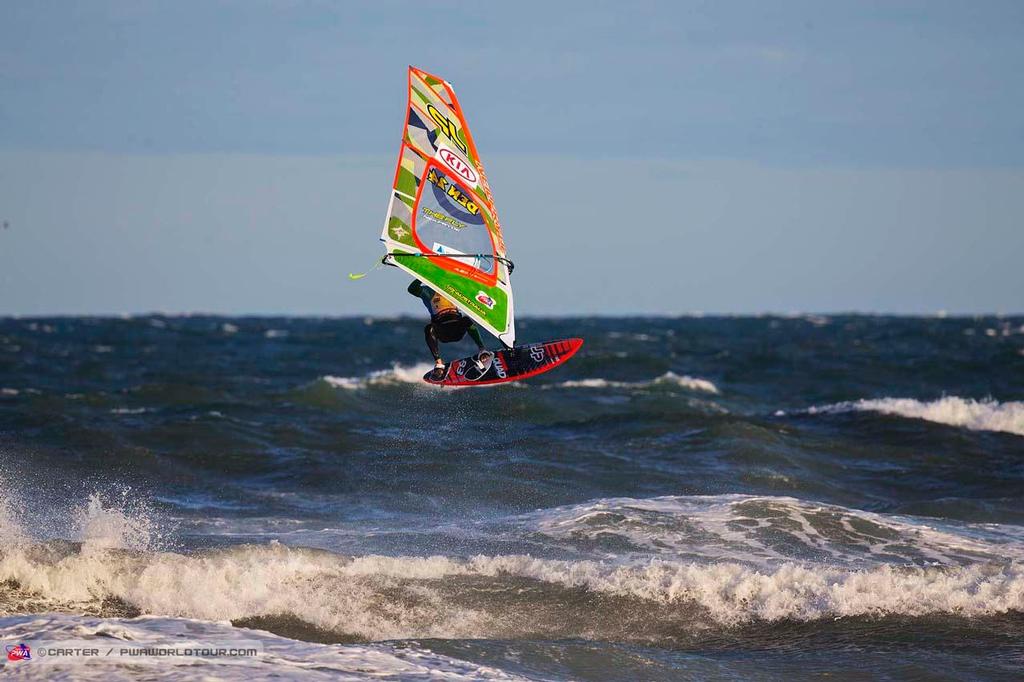 Sebastian Kornum - 2014 PWA Cold Hawaii World Cup photo copyright  Carter/pwaworldtour.com http://www.pwaworldtour.com/ taken at  and featuring the  class