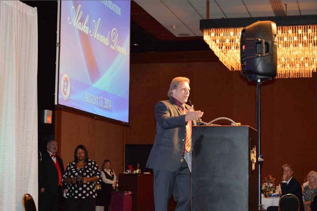 Sig Hansen addressing the crowd - Coast Guard Foundation Alaska Awards Dinner photo copyright  Rushton Gregory Communications http://www.rushtongregory.com taken at  and featuring the  class