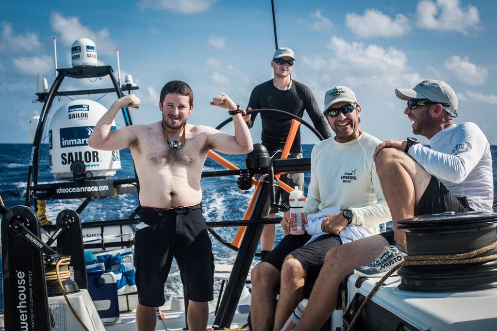 Brian Carlin (OBR) showing 7 weeks worth of Trae's training, clearly the guys think he needs more. © Brian Carlin - Team Vestas Wind