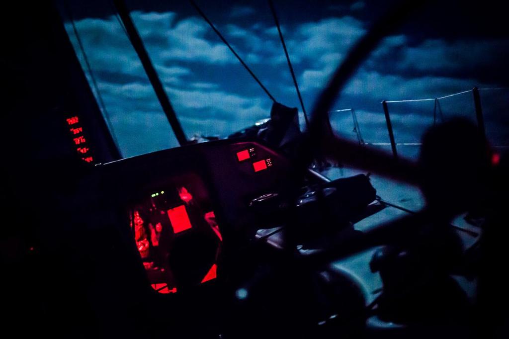 November 04, 2014. Leg 1 onboard Team Vestas Wind. Night 24 at Sea, © Brian Carlin - Team Vestas Wind
