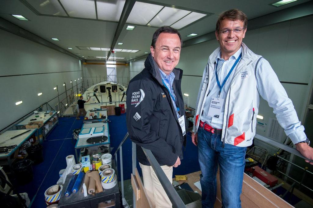 Cem Bozcurt, CEO of Team Alvimedica's and Knut Frostad, CEO Volvo Ocean Race. ©  Sam Greenfield / Volvo Ocean Race