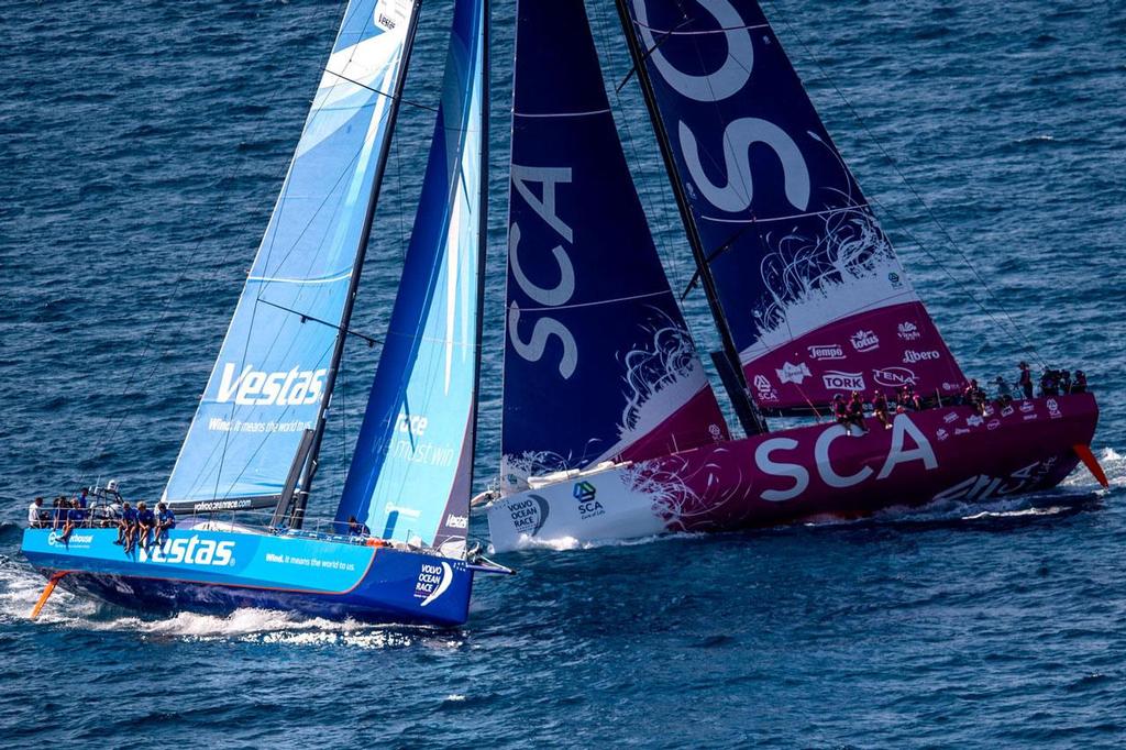Team SCA and Team Vestas Wind ©  David Ramos / Getty Images/Volvo Ocean Race