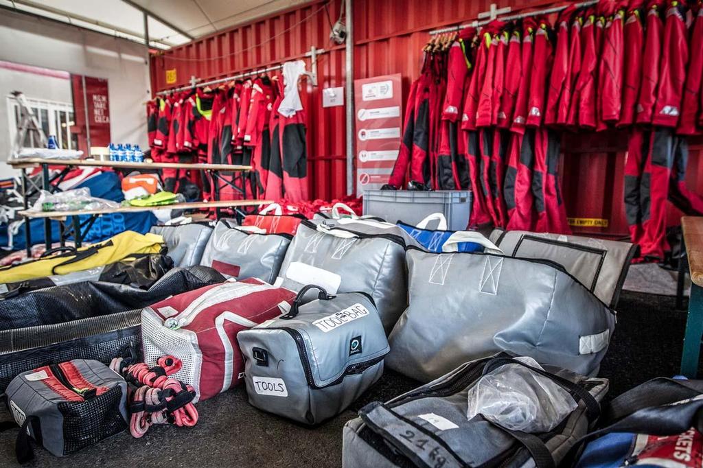 Last preparations for Dongfeng Race Team before the start of the Volvo Ocean Race. ©  Ainhoa Sanchez/Volvo Ocean Race