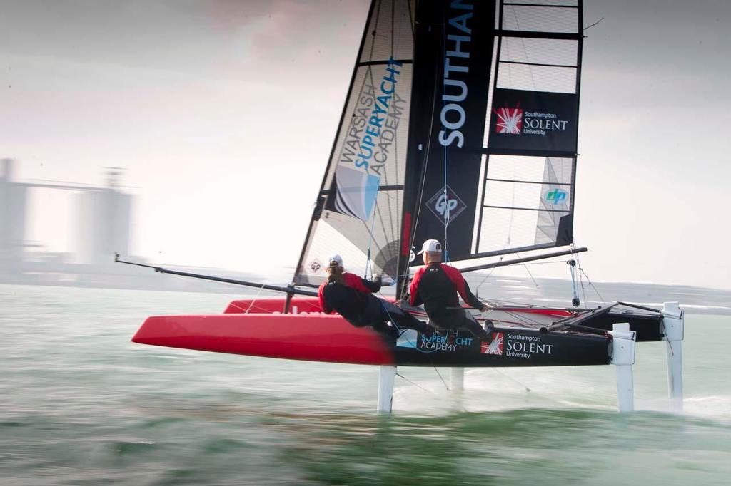 Solent Whisper, foiling catamaran. © onEdition http://www.onEdition.com