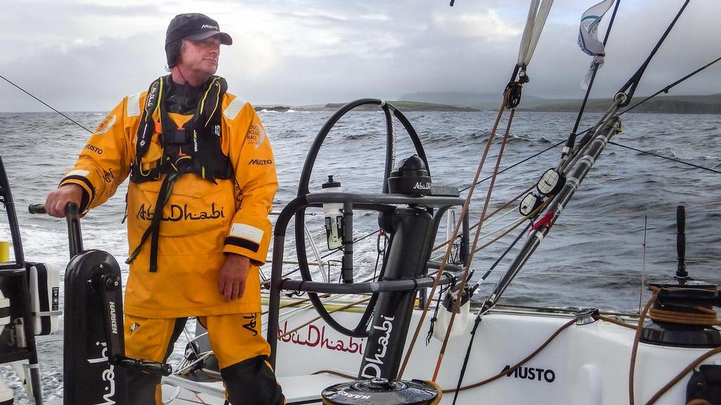 August 12, 2014. Round Britain Island Race Day 3 - OBR content Abu Dhabi Ocean Racing: Neal McDonald ©  Justin Chisholm / Abu Dhabi Ocean Racing http://www.volvooceanrace.com