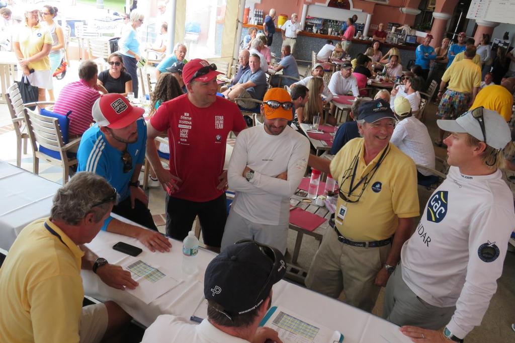 Argo Group Gold Cup 2014 - Day 4 - Event Chairman Brian Billings with the final four skippers. photo copyright  James Boyd / AWMRT taken at  and featuring the  class