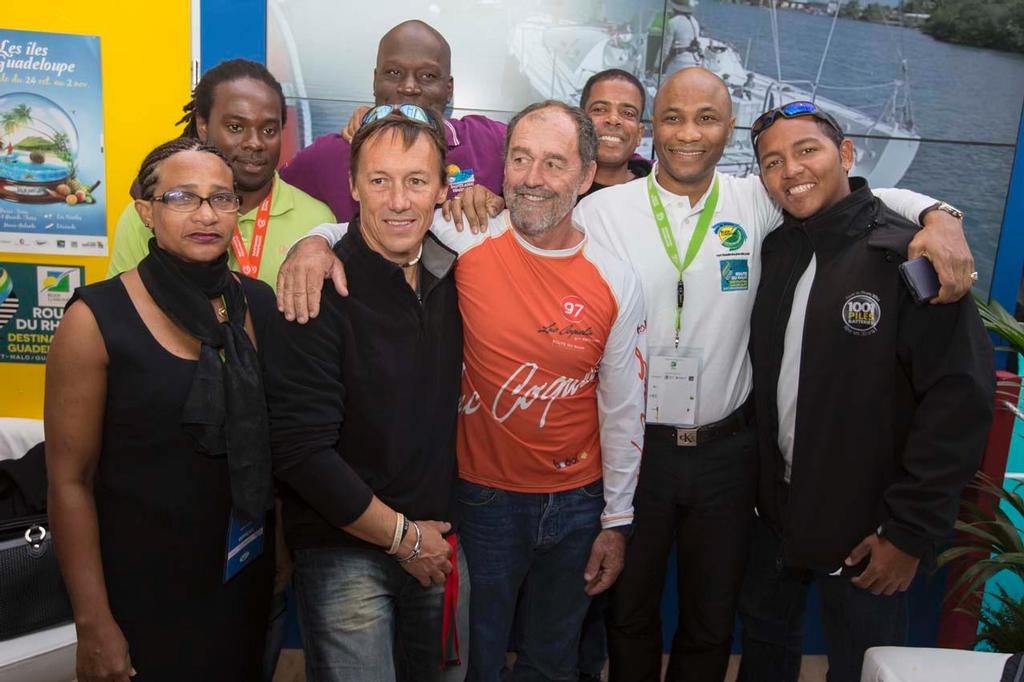 Les skippers Guadeloupeens de la Route du Rhum-Destination Guadeloupe 2014. © Alexis Courcoux