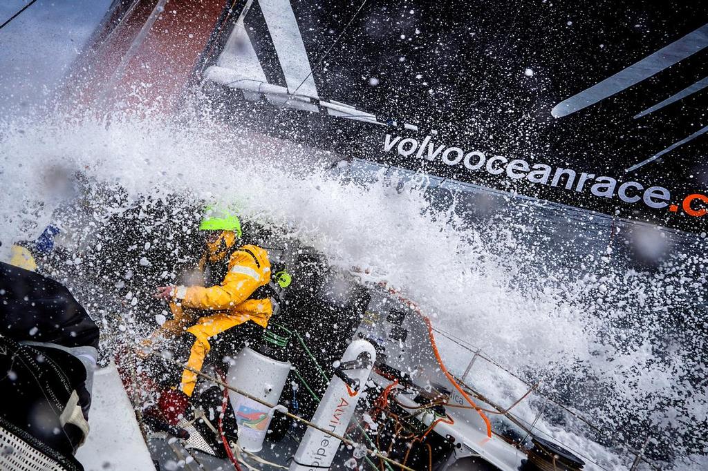 August 12, 2014. Round Britain Island Race Day 2 - OBR content Team Alvimedica: During the RORC's Round Britain and Ireland Race. ©  Amory Ross / Team Alvimedica