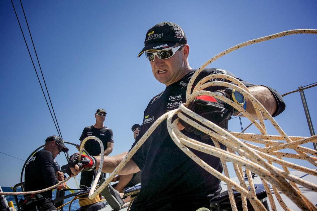 Jens Dolmer onboard Team Brunel © Stefan Coppers/Team Brunel