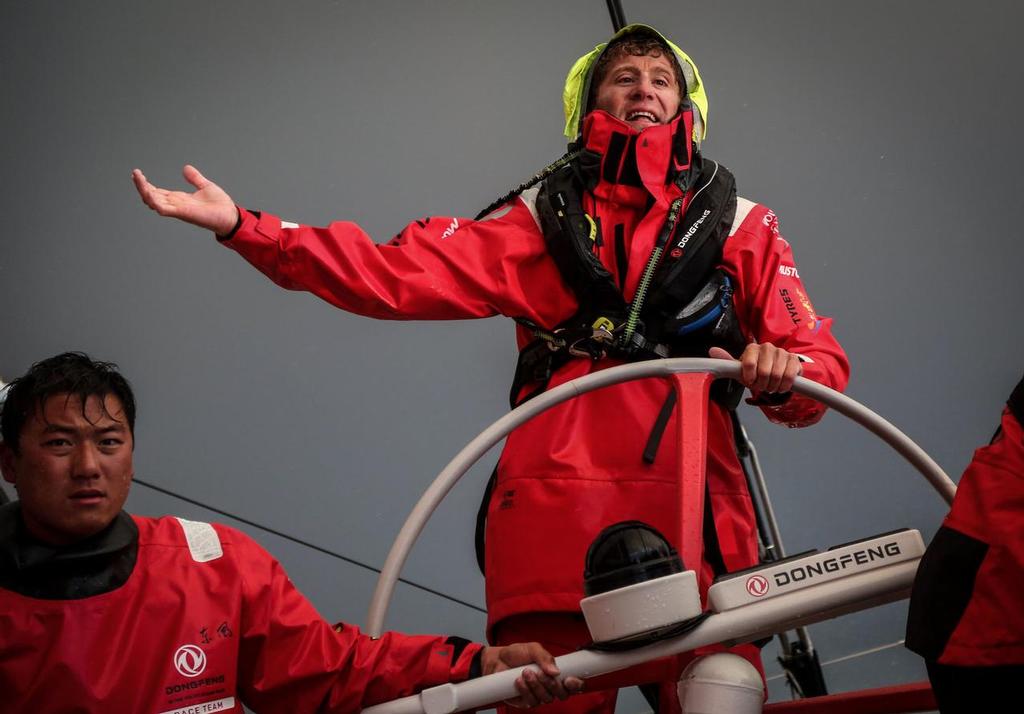 August 11, 2014. Round Britain Island Race Day 1 - OBR content Dongfeng Race Team:o photo copyright Yann Riou / Dongfeng Race Team taken at  and featuring the  class