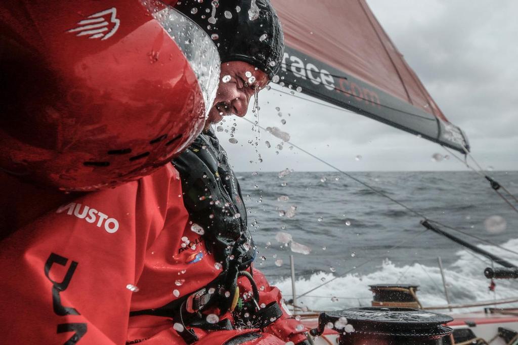 August 13, 2014. Round Britain Island Race Day 3 - OBR content Dongfeng Race Team: Martin Stršmberg photo copyright Yann Riou / Dongfeng Race Team taken at  and featuring the  class