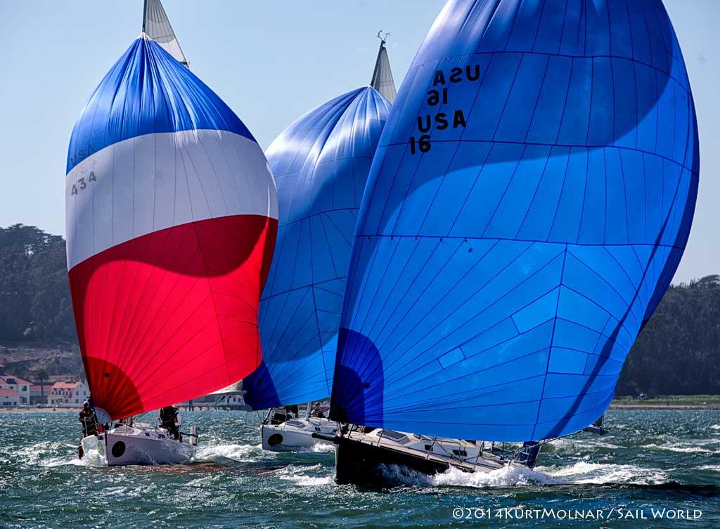 J 70 chutes - 2014 Rolex Big Boat Series, San Francisco - Final Day © Kurt Molnar