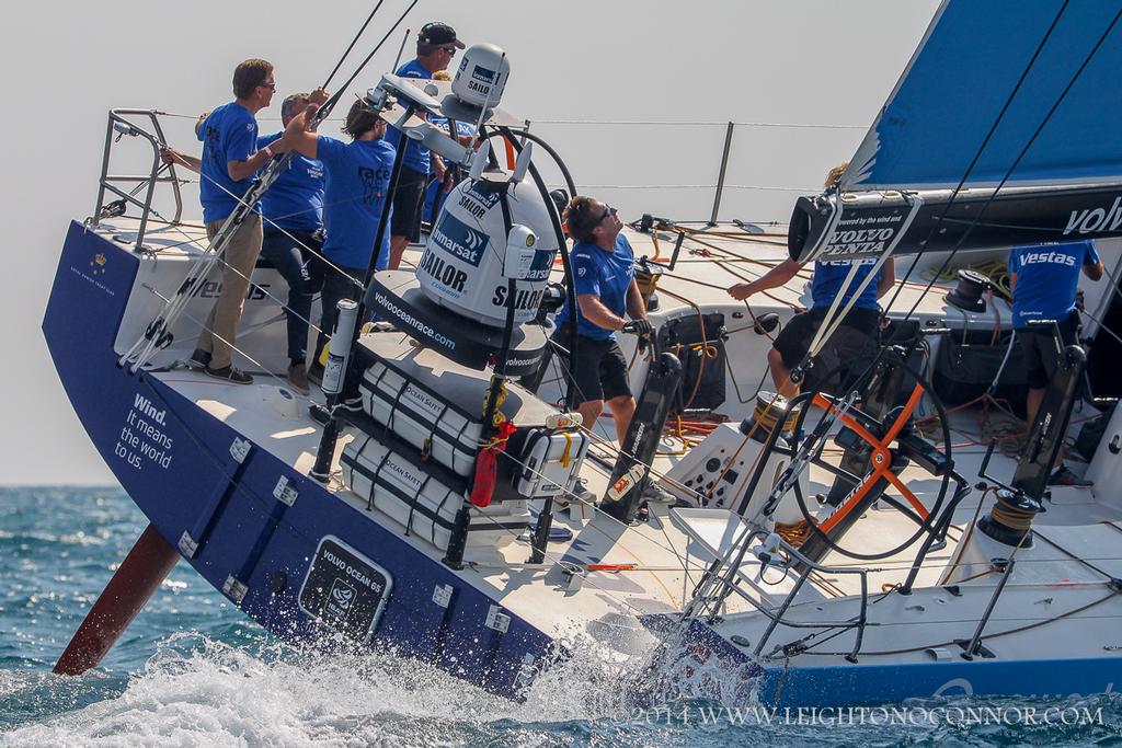 Team Vestas Wind 2014-2015 Volvo Ocean Race- In-Port Race ©  Leighton O'Connor