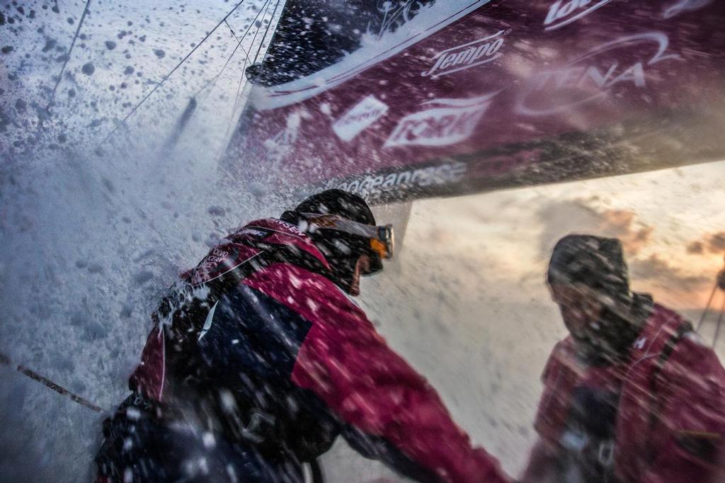 August 11, 2014. Round Britain Island Race Day 1 - OBR content Team SCA © Corinna Halloran - Volvo Ocean Race http://www.volvooceanrace.com